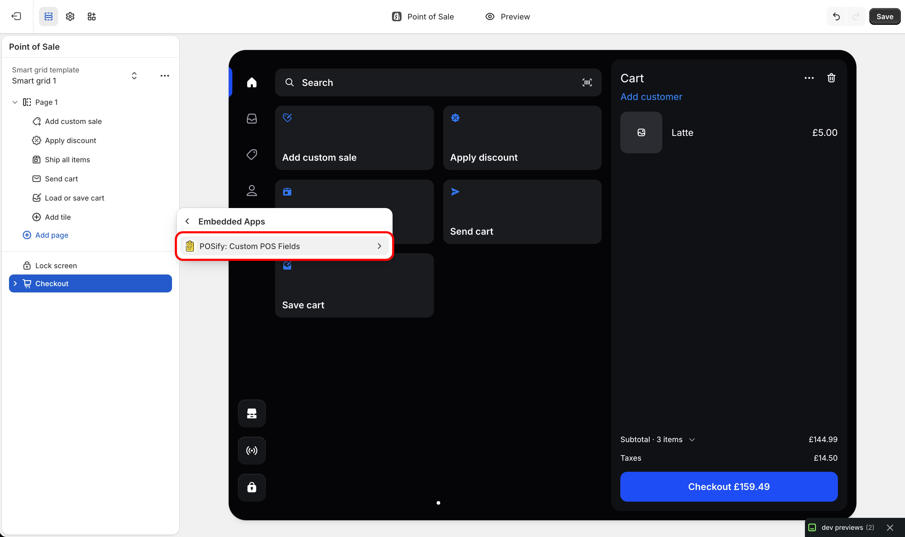 Add tile POSify